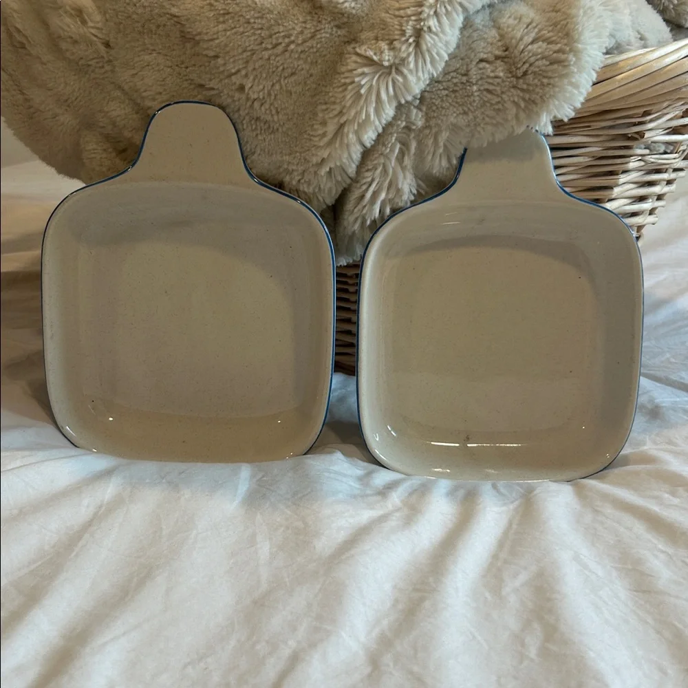 Vintage 90s goose floral stoneware dishes